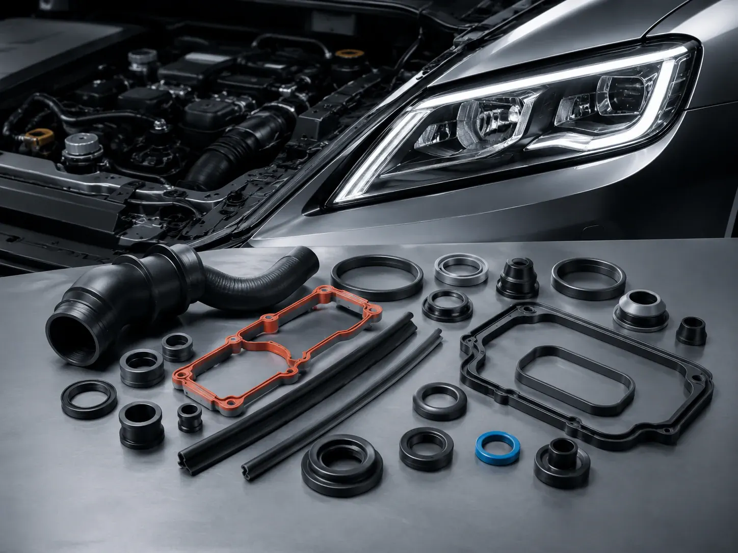 Automotive silicone component applications