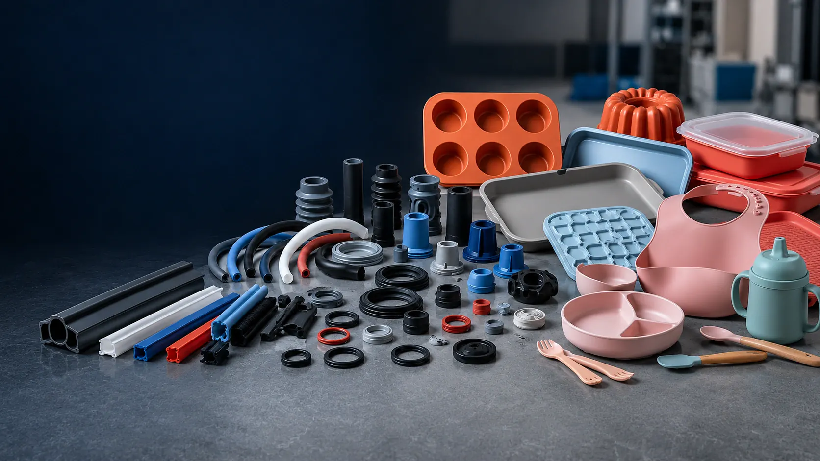 Silicone products and components