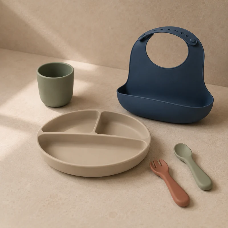 Representative silicone babycare and feeding product programme